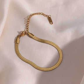 Pulseira Cobra Banhada a Ouro 18K Burnetts