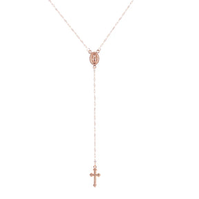 Colar Rosário Vintage com Cruz Boêmia para Mulheres