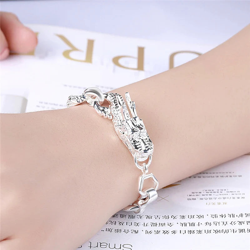 Pulseira Dragon em Prata Esterlina 925 - Charme e Elegância