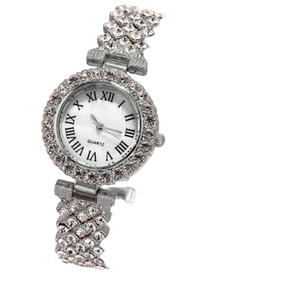 Relógio Pulseira Aço Strass