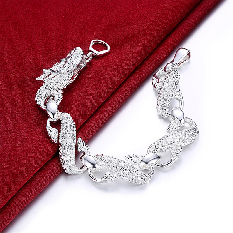 Pulseira Dragon em Prata Esterlina 925 - Charme e Elegância