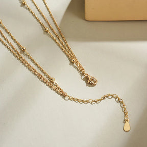 Colar Feminino de Prata 925 com Pingente Triplo Elegante