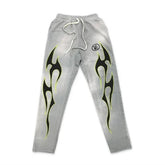 Calça Hellstar Grey Future Flame Grey/Green