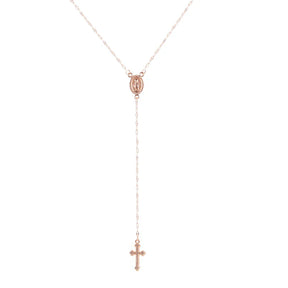 Colar Rosário Vintage com Cruz Boêmia para Mulheres