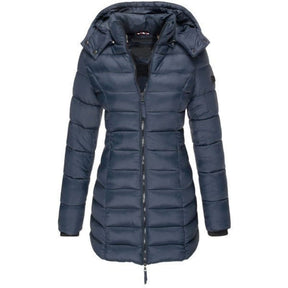 Jaqueta Feminina Puffer Longa com Capuz - WinterGlam