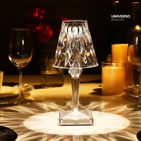 Luminária de Mesa LED Diamante 3 em 1 Sem Fio - Minz