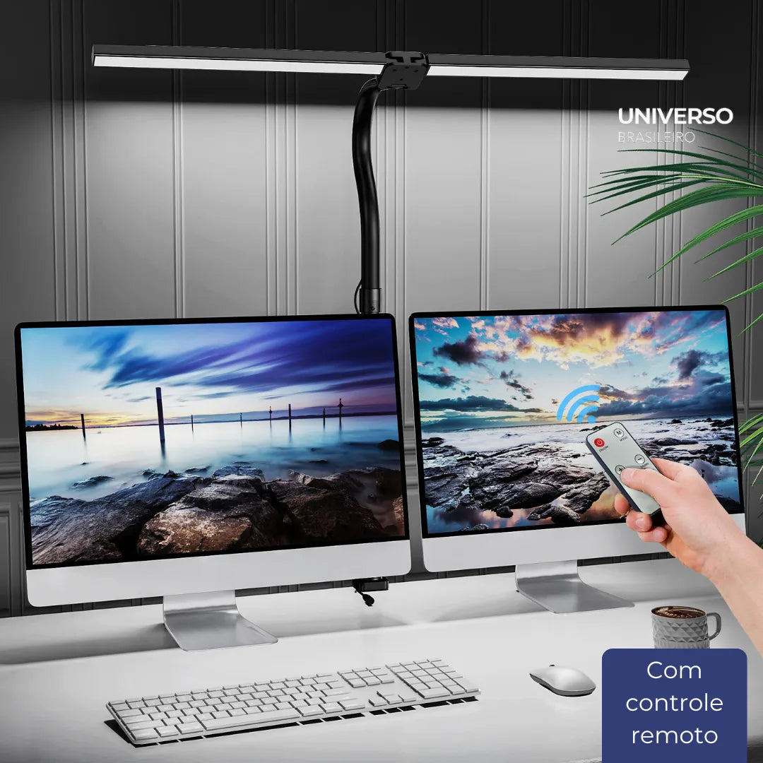 Luminária de Mesa LED Escritório Flexível Alumínio - Minz