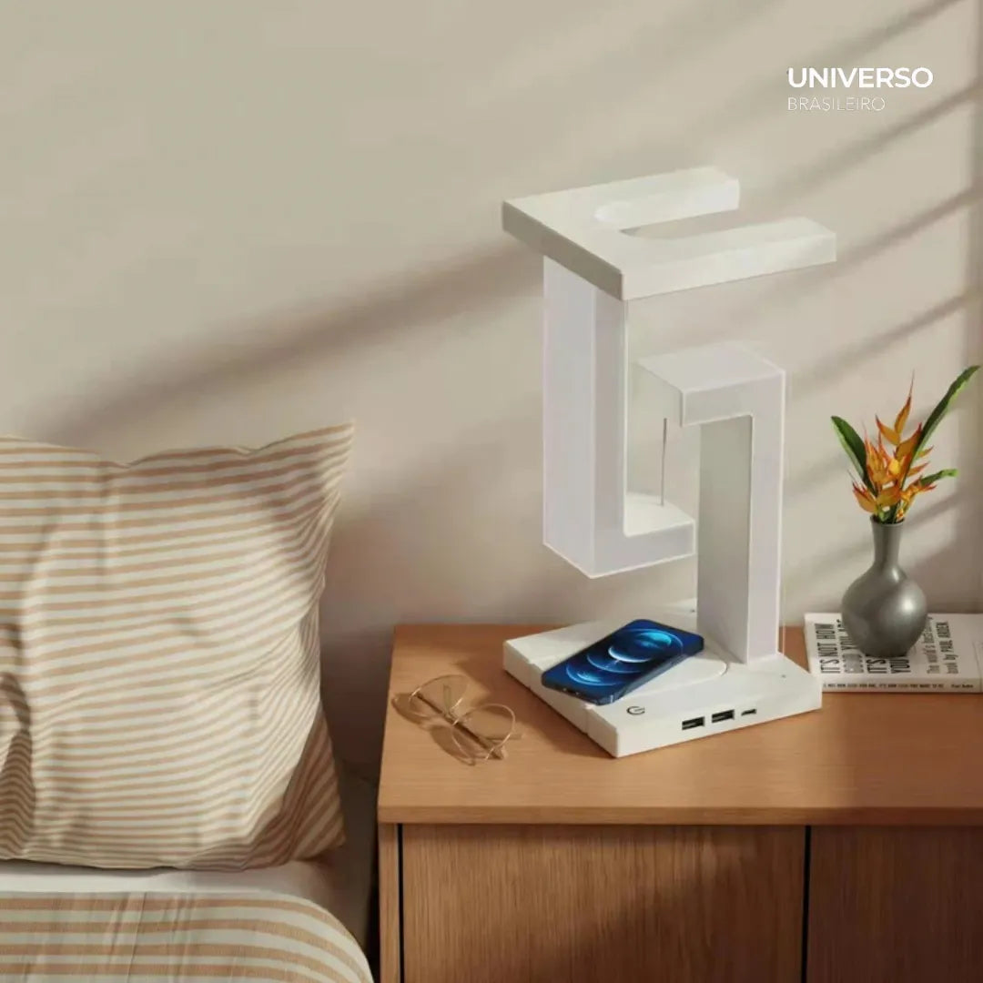 Luminária de Mesa com Carregador por Indução - Minz