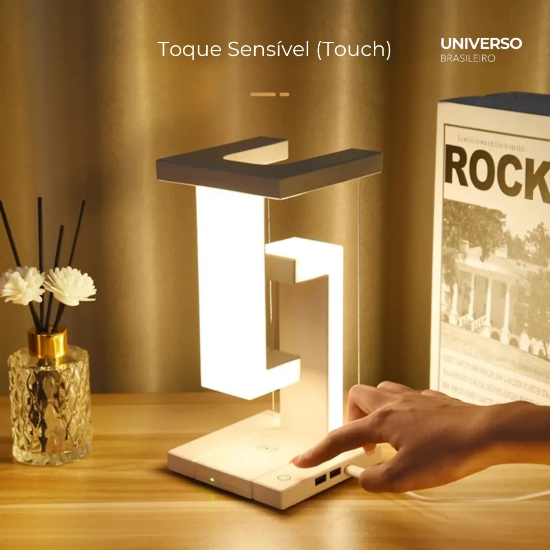 Luminária de Mesa com Carregador por Indução - Minz
