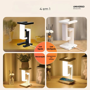 Luminária de Mesa com Carregador por Indução - Minz