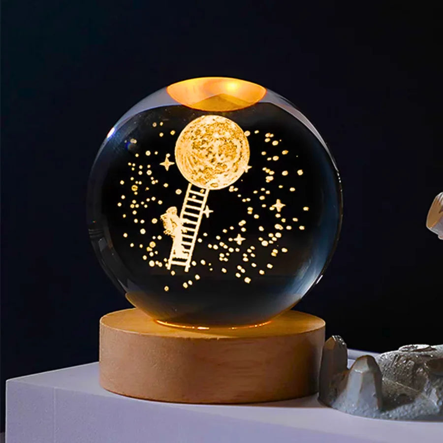 Luminária Decorativa Espacial 3D - Cosmic Sky