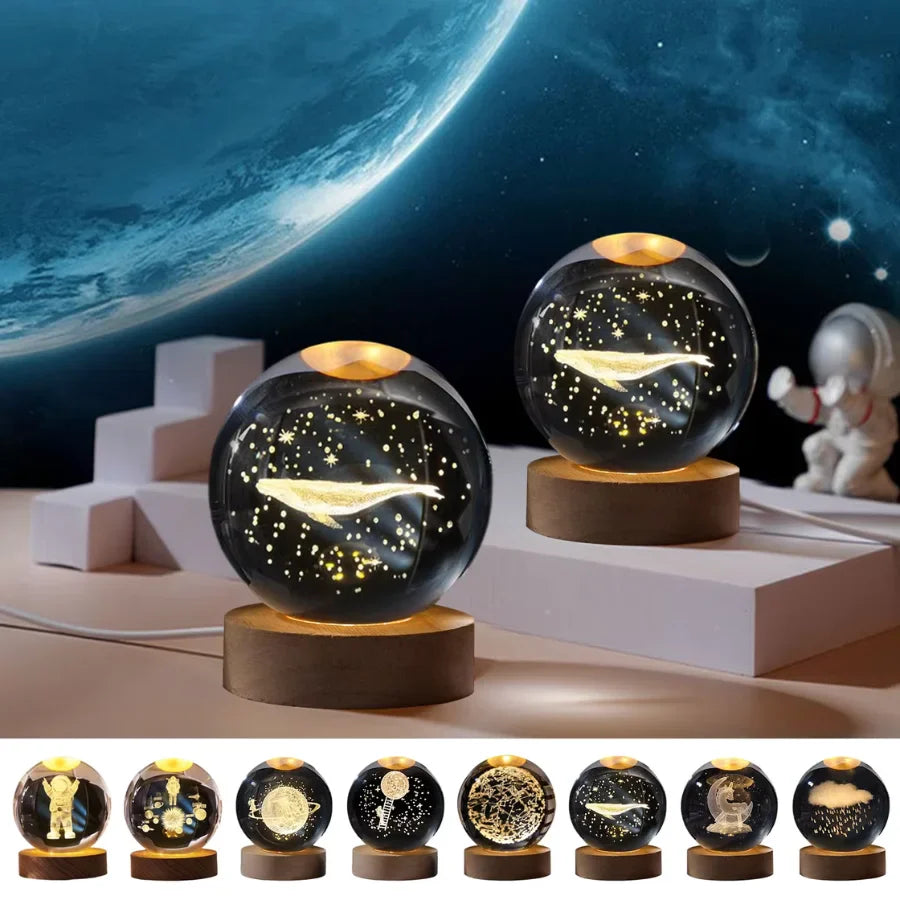 Luminária Decorativa Espacial 3D - Cosmic Sky