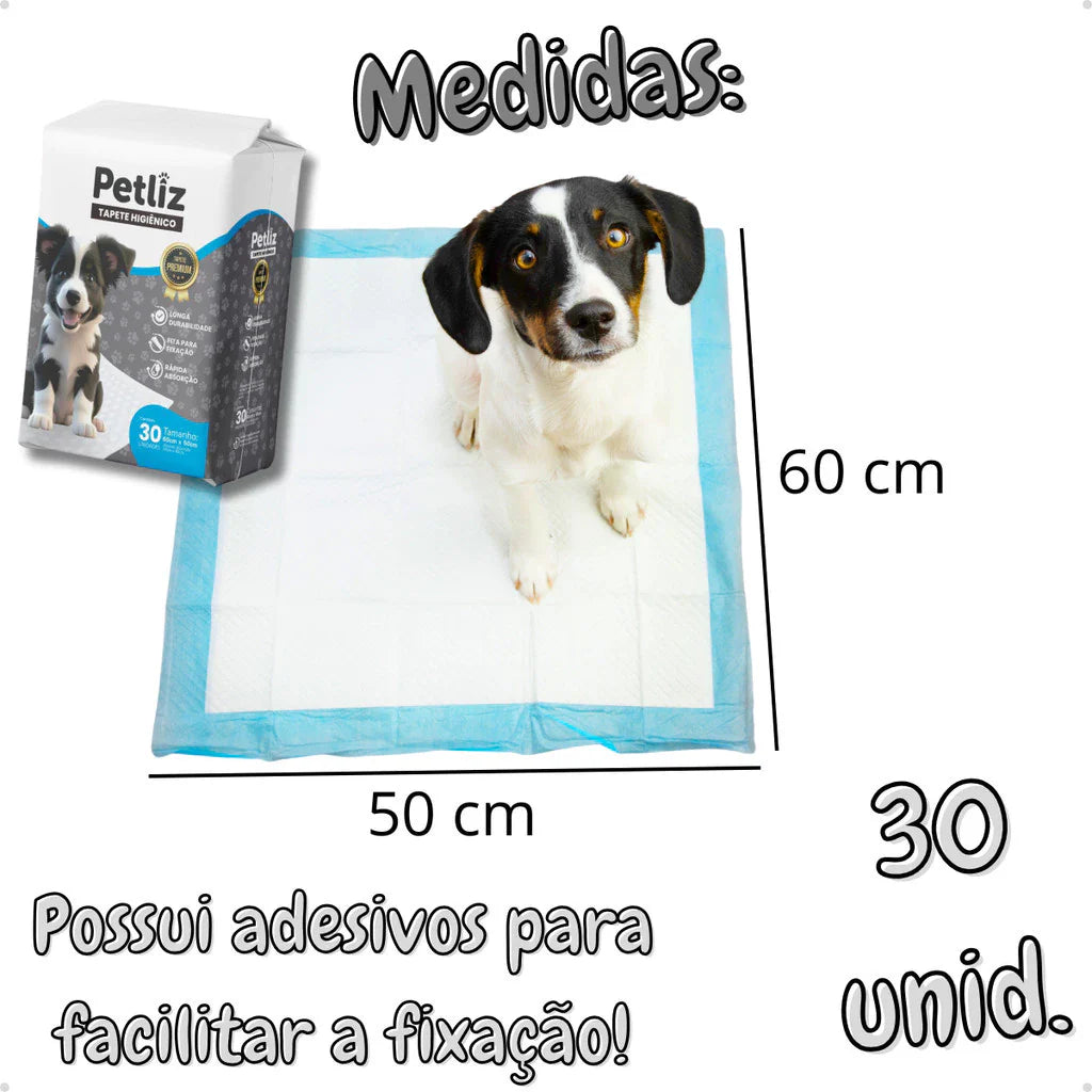 Tapete Higiênico Descartável para Cachorro | Tapete Higiênico Petliz