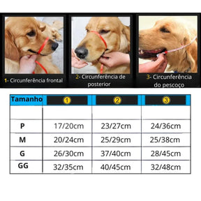 Focinheira para Cachorro Ajustável e Reforçada | Focinheira Corino™
