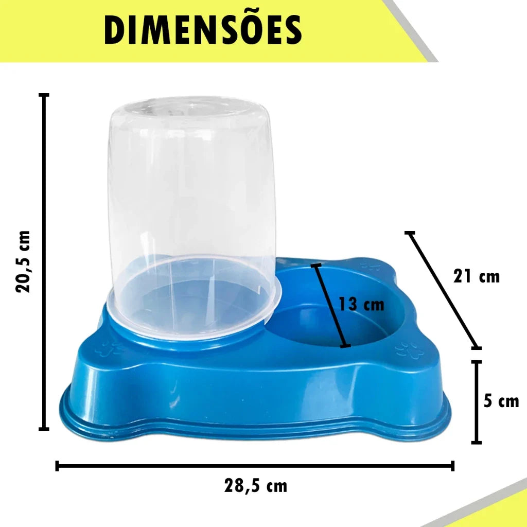 Comedouro/Bebedouro Dupla Função para Cães e Gatos | Comedouro/Bebedouro Duplex™