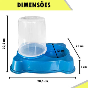 Comedouro/Bebedouro Dupla Função para Cães e Gatos | Comedouro/Bebedouro Duplex™