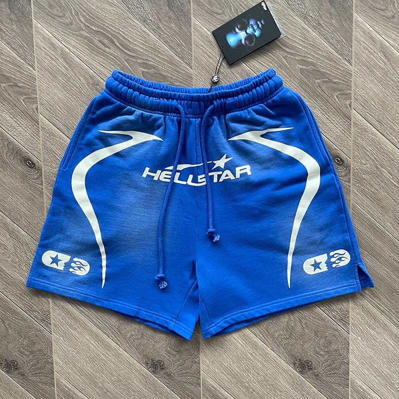 Hellstar Warm Up Shorts Blue