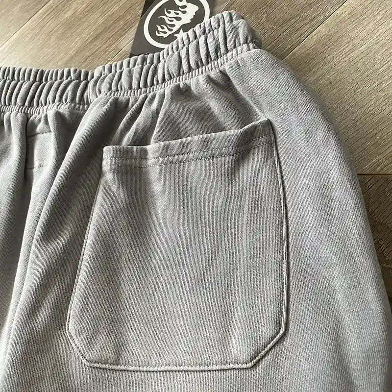 Calça Hellstar Grey Future Flame Sweatpants