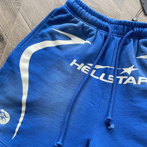 Hellstar Warm Up Shorts Blue