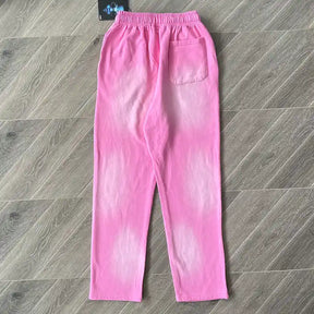 Calça Hellstar Flame Sweatpants Pink/Silver