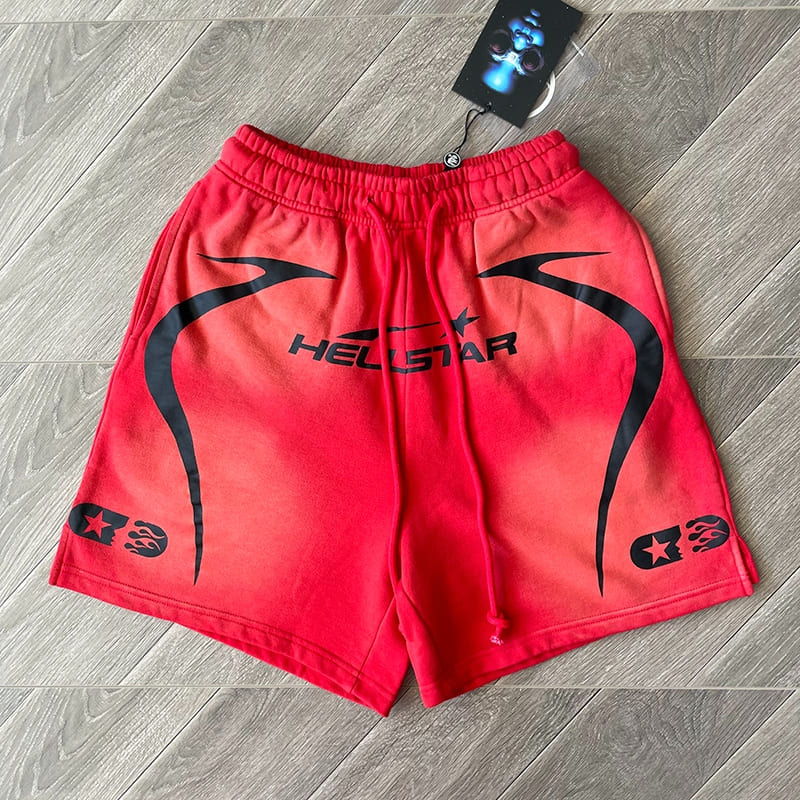 Hellstar Warm Up Shorts Red