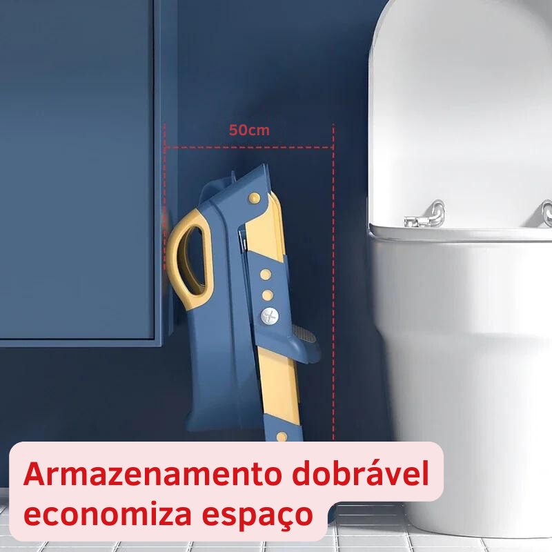 Escadinha / tampa para vaso sanitário dobrável para crianças - banco multifuncional - para treinamento de vaso sanitário para meninos e meninas