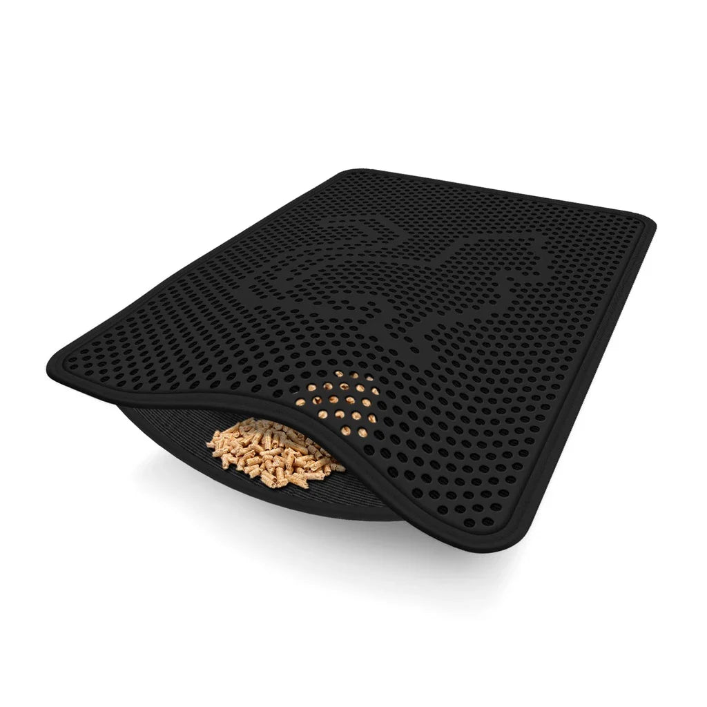 Tapete Higiênico para Gatos Anti-Sujeira e Coletor de Areia | CatClean Mat™