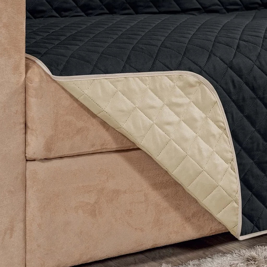 Protetor De Sofá Padrão 4 Lugares Impermeável Dupla Face | SofaProtec 4D™
