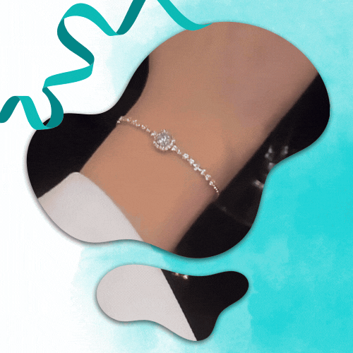 Pulseira em Liga de Cobre Banhada a ouro 18kcom Zircão Life Star