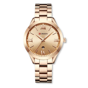 Relógio Feminino de Luxo em Aço Inoxidável - Curren