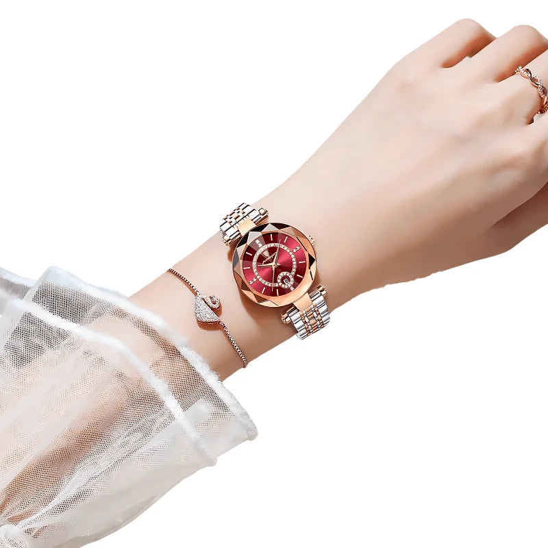 Relógio Feminino de Luxo Diamantado - Poedagar