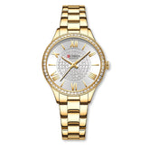 Relógio Feminino de Luxo Cravejado - Curren