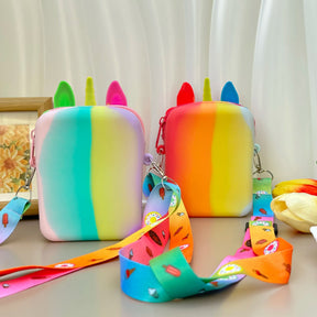 Pochete Unicórnio com Pop Fidget