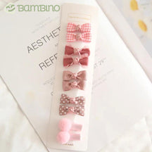 Mini Grampos de Cabelo Tope Infantil Bambino - KIT com 10 Grampos