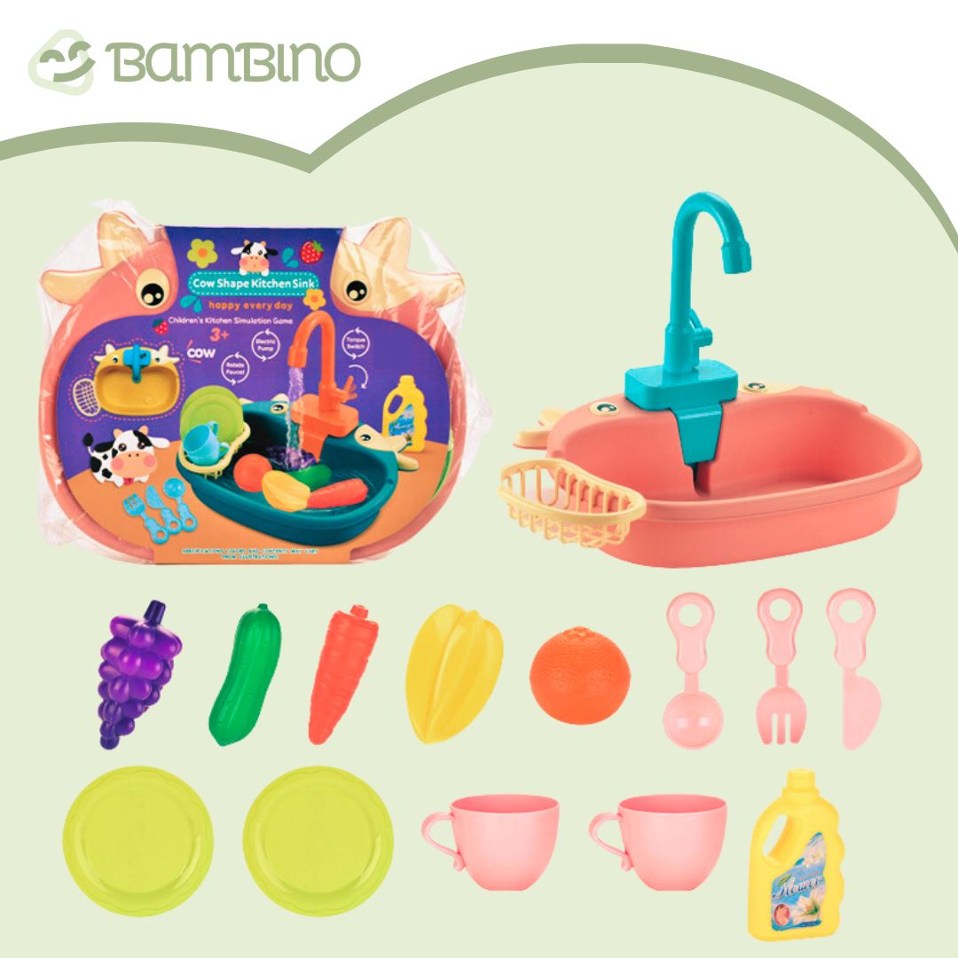 Pia de Brinquedo Infantil Bambino - Saí Água de Verdade