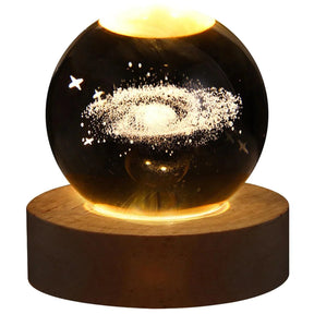 Luminária LED USB com Bola de Cristal Galáxia