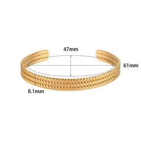 Pulseira Coração Trançado Banhada a Ouro Burnetts