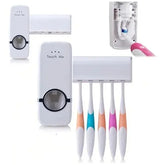Aplicador Automático de Creme Dental + Suporte de Escovas de Dente de BRINDE