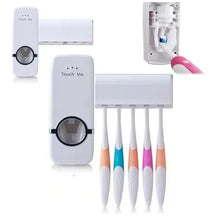 Aplicador Automático de Creme Dental + Suporte de Escovas de Dente de BRINDE