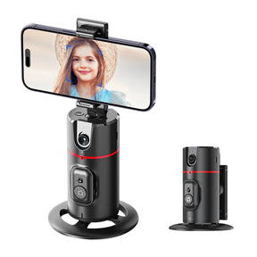 Suporte de telefone com rotação automática de 360 graus, rastreamento facial, dobrável, operação por gestos para smartphone móvel, vlog, transmissão ao vivo