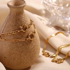 Pulseira Burnetts Joias Banhada a Ouro 18K