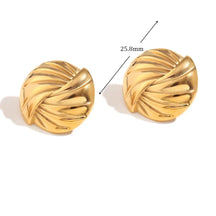 Brincos Trançados Dourados Elegantes