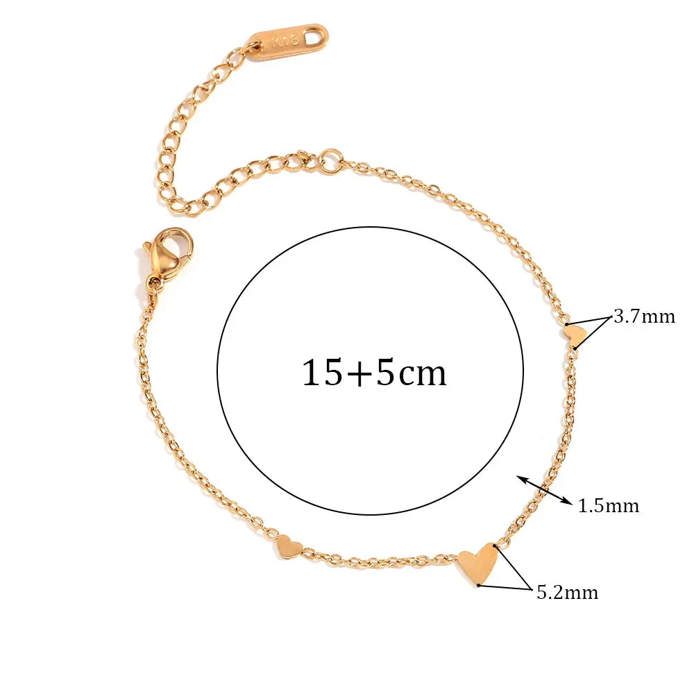 Pulseira Coração Dourada Burnetts