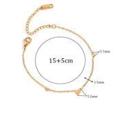 Pulseira Coração Dourada Burnetts