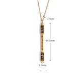 Colar Pingente Wu Kong Dourado em Aço Inoxidável 18K