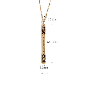 Colar Pingente Wu Kong Dourado em Aço Inoxidável 18K