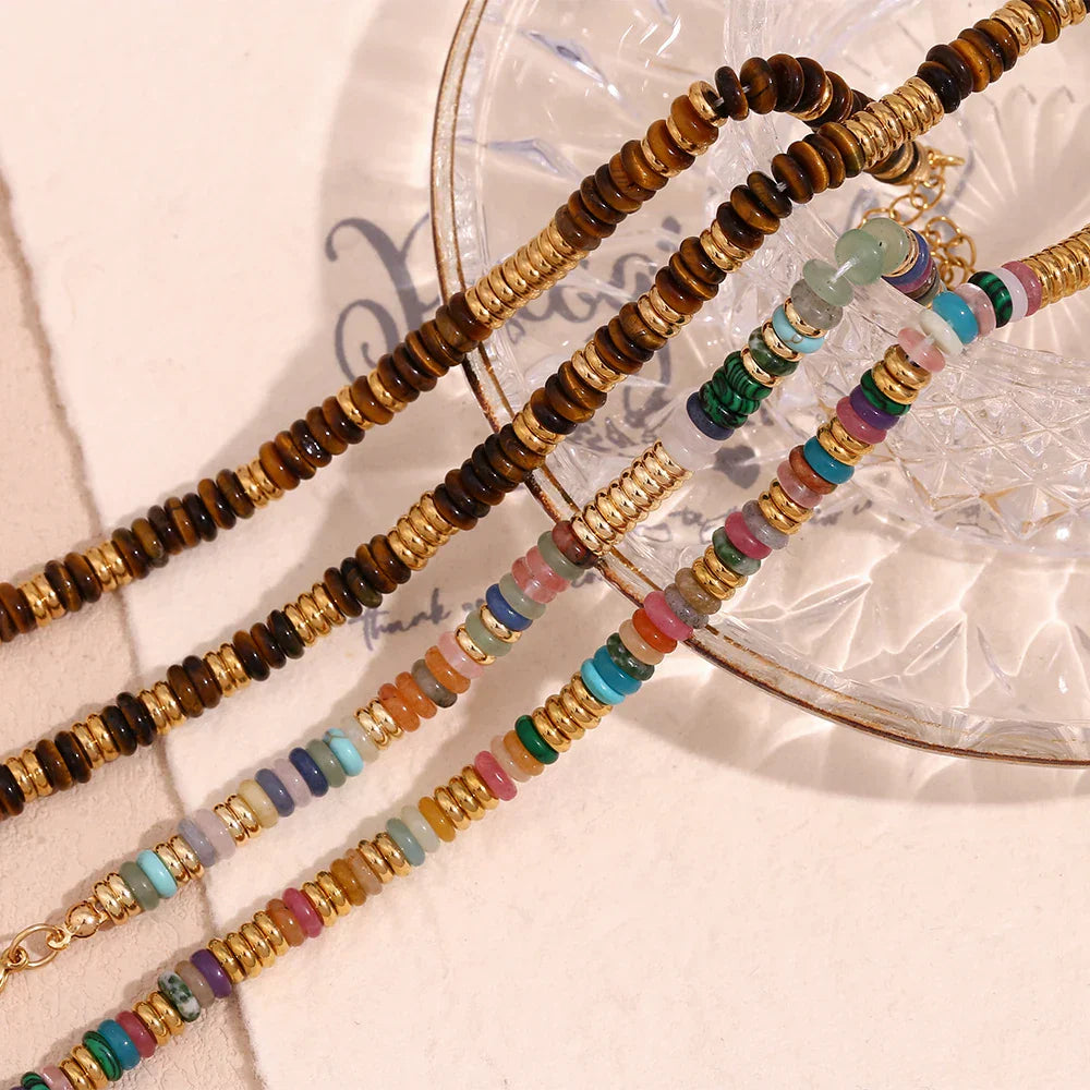 Colar e Pulseira Olho de Tigre Burnetts