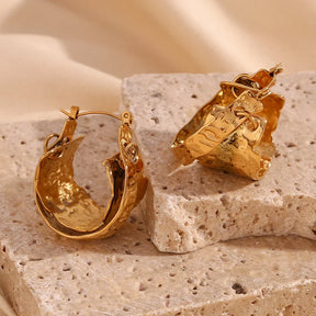 Brincos de Argola Dupla Camada Ouro 18k Burnetts