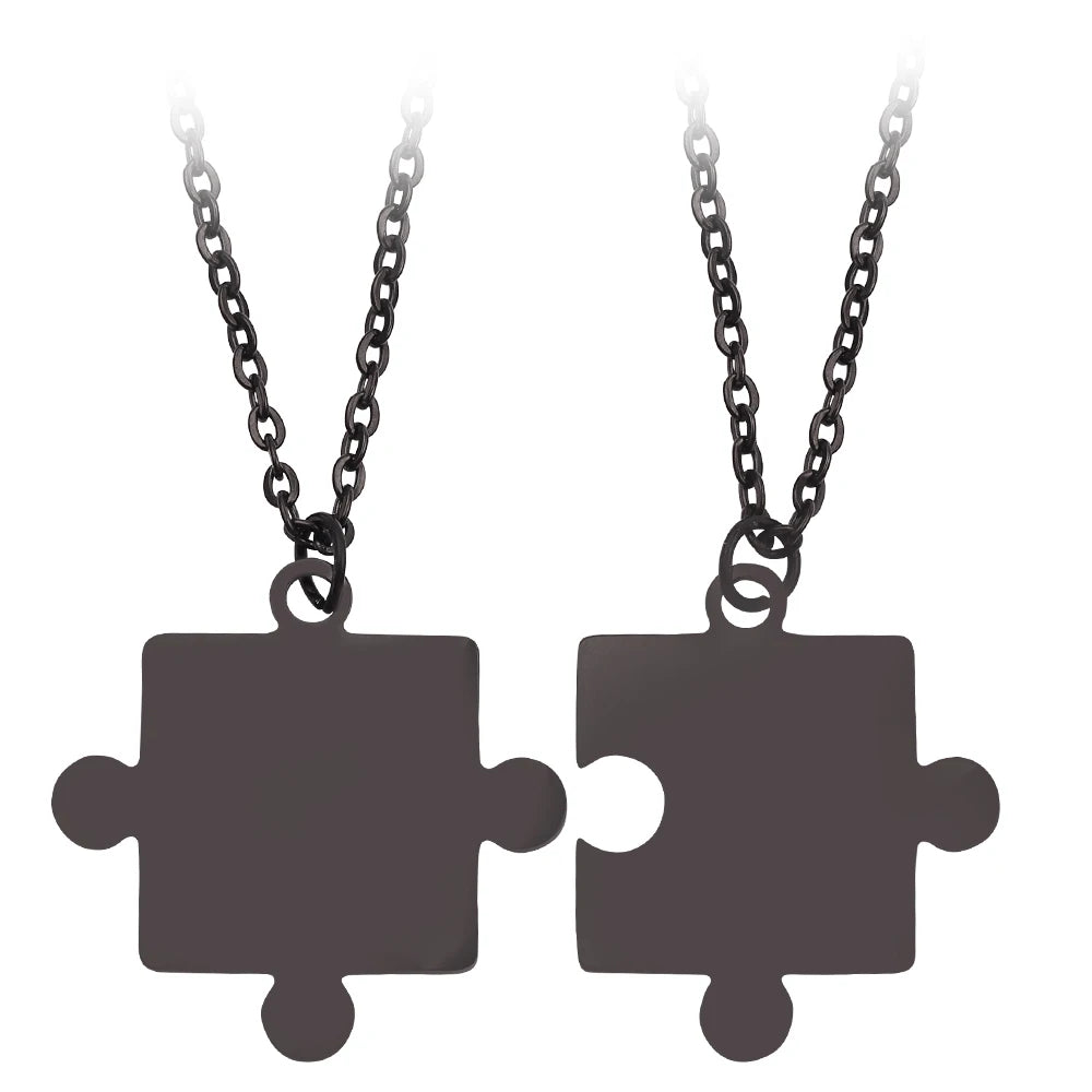 Colar casal quebra cabeça