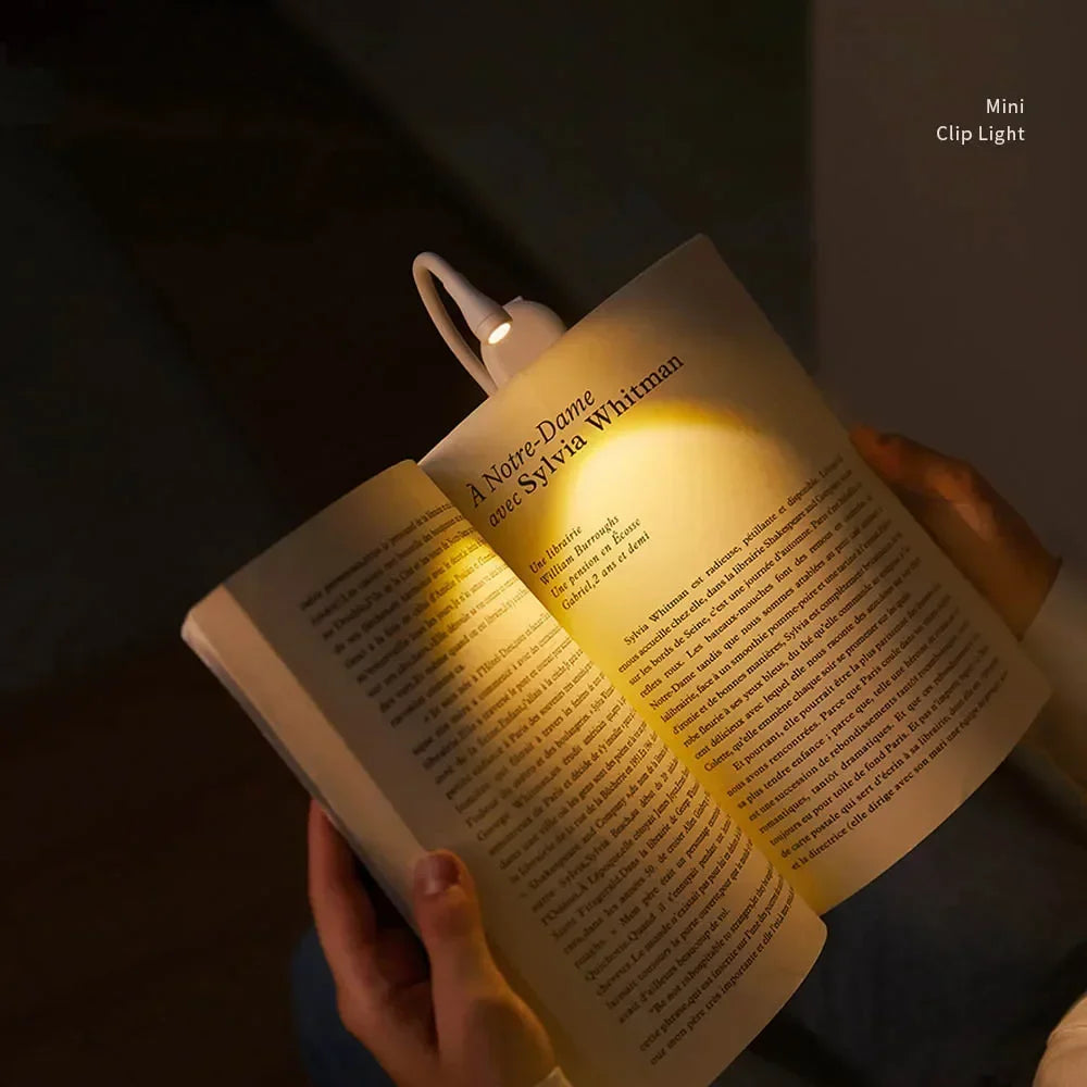 Mini led proteção para os olhos luz noturna de leitura ajustável clip-on lâmpada de mesa recarregável lâmpada de mesa de estudo para livro de viagem quarto